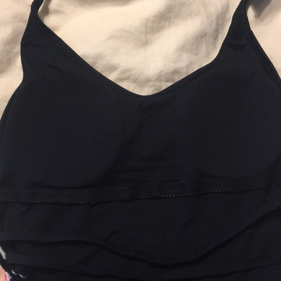 ❤️ SALE LAST Medium Black Vibrant Pink Green Floral One Piece Monokini Swimsuit - Picture 6 of 8